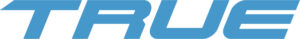 Blue "TRUE" text logo on white background.